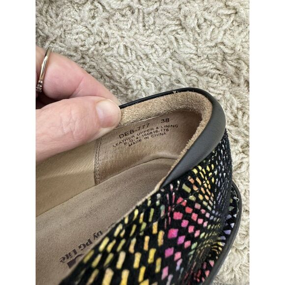 Alegria Debra Viewmaster Swirl Rainbow Leather Comfort Clogs Size EURO 38 US 7.5 - Picture 16 of 16